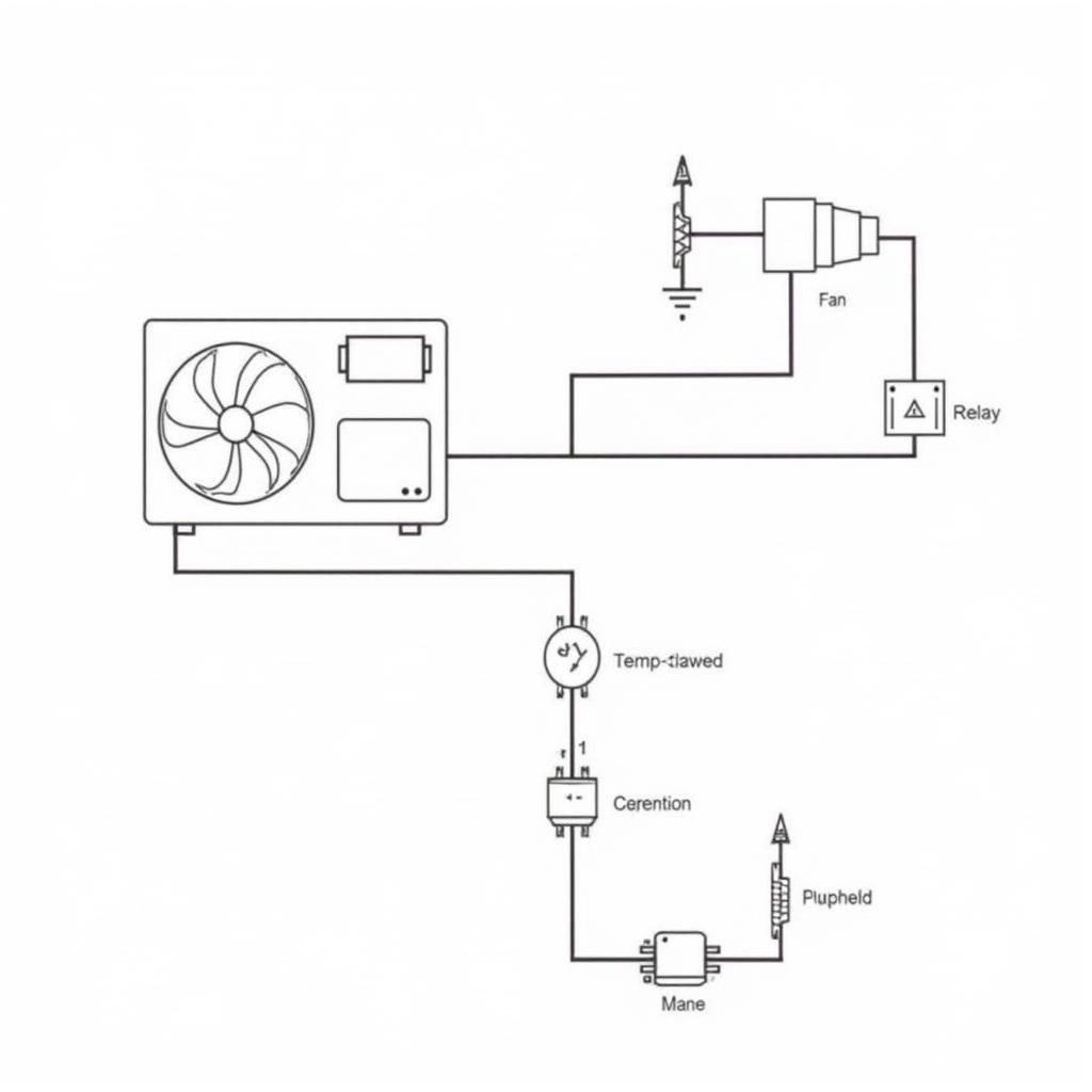 Advanced Cadelectrical Fan Diagram with Control Circuitry