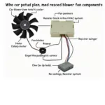 Car Blower Fan Components Diagram