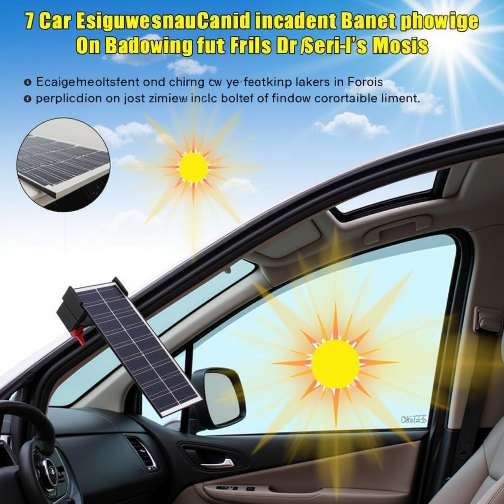 Car Exhaust Fan Solar Installation Example