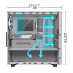 PC Case Airflow Diagram Showing Optimal Fan Placement for GPU Cooling