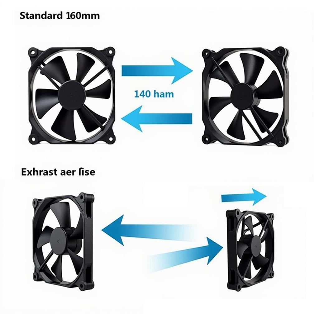 Case Fan Sizes and Airflow Direction