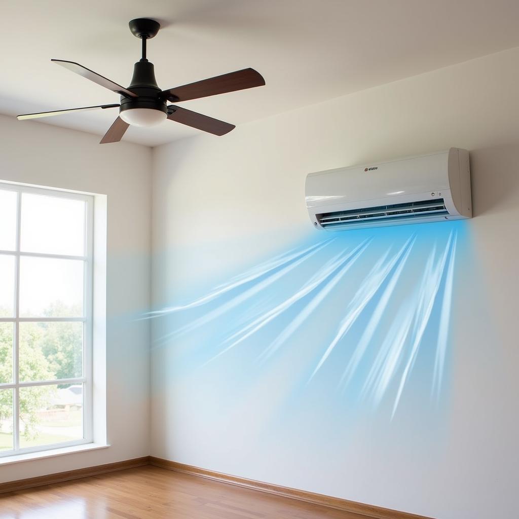 Ceiling Fan and Air Conditioner Working Together