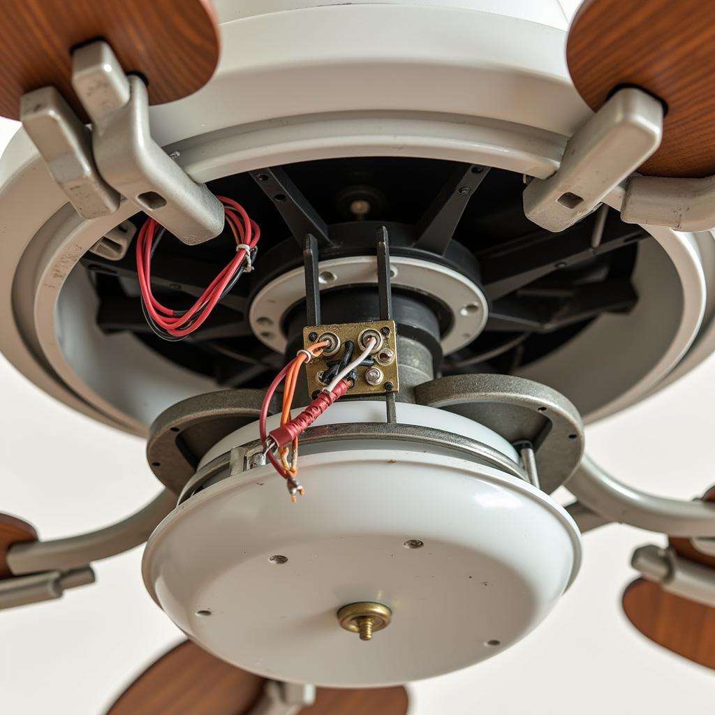 Inspecting Ceiling Fan Wiring Connections