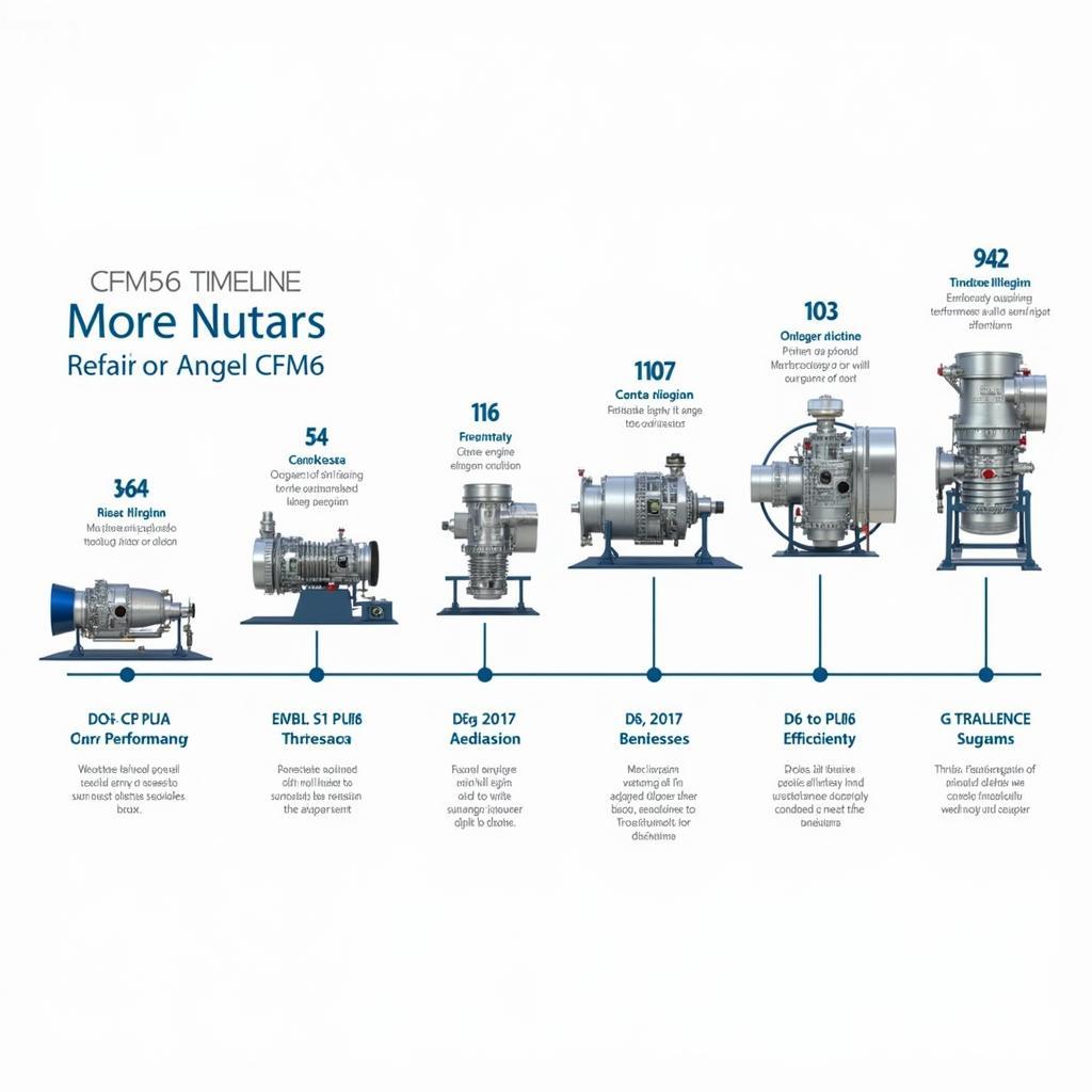 Timeline of CFM56 engine development