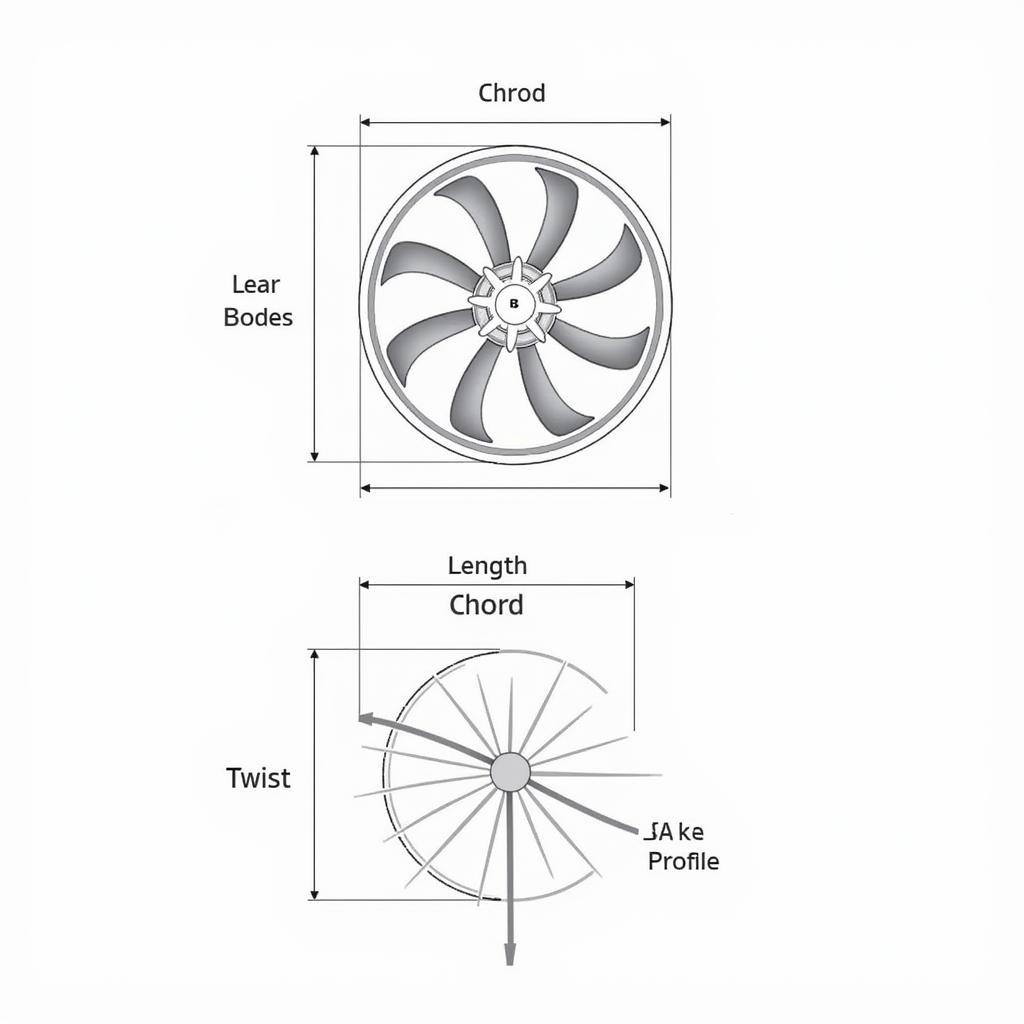 CFM56 Fan Blade Dimensions Diagram