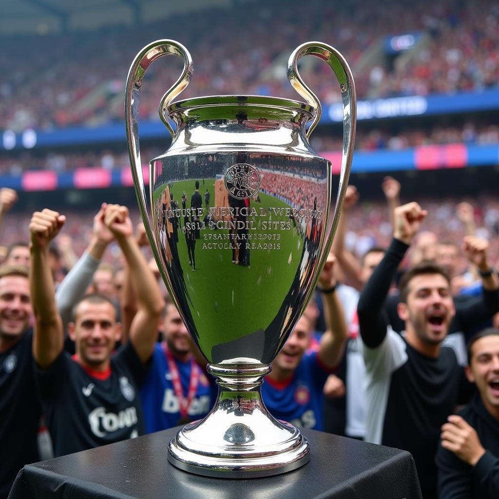 Champions League Trophy Close-up