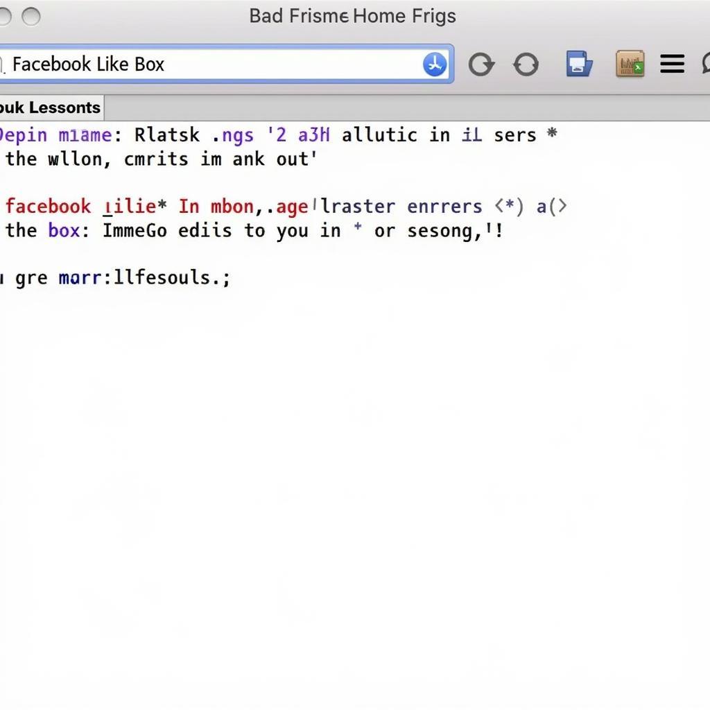 Inspecting Website Code for Facebook Like Box Errors