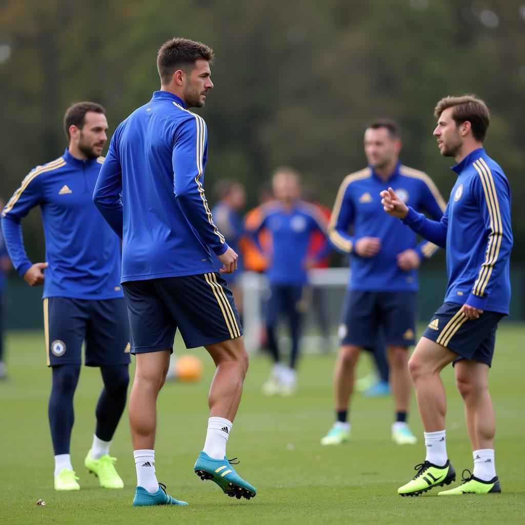 Chelsea Players in a Training Session