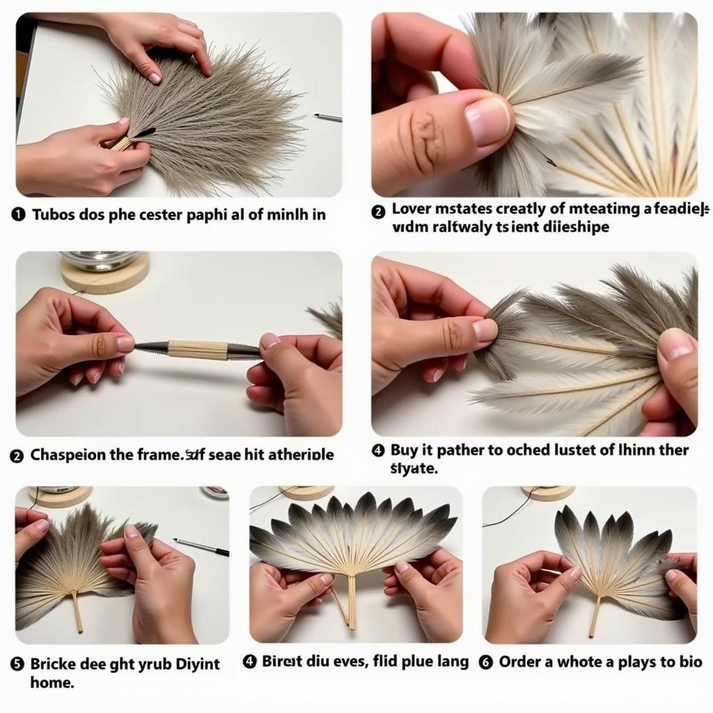 Chicken Feather Fan Creation Process