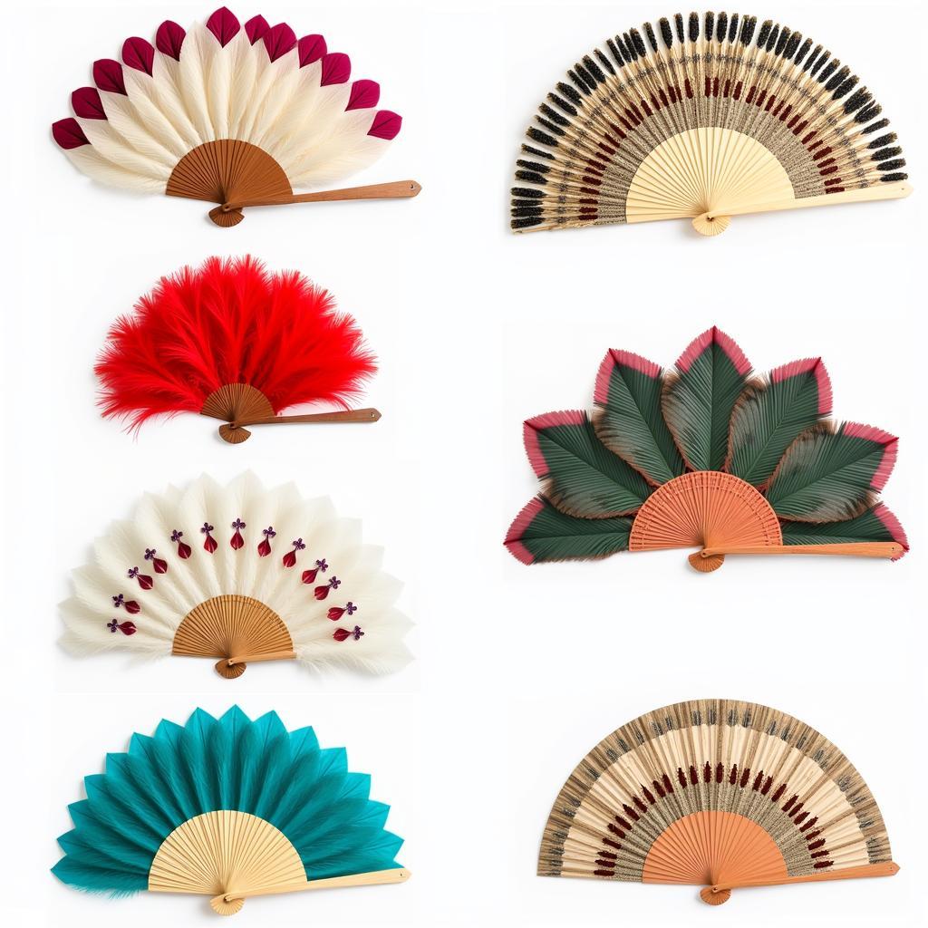 Chicken Feather Fan Variations