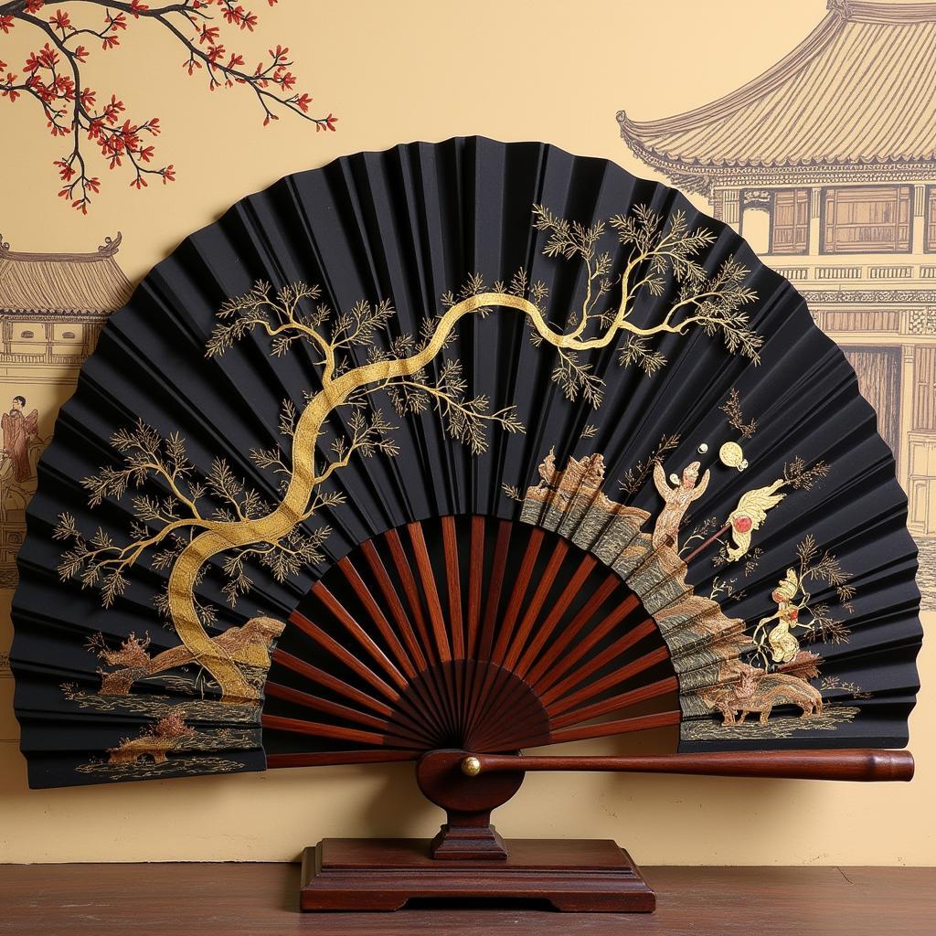 Chinese Black Hand Fan History