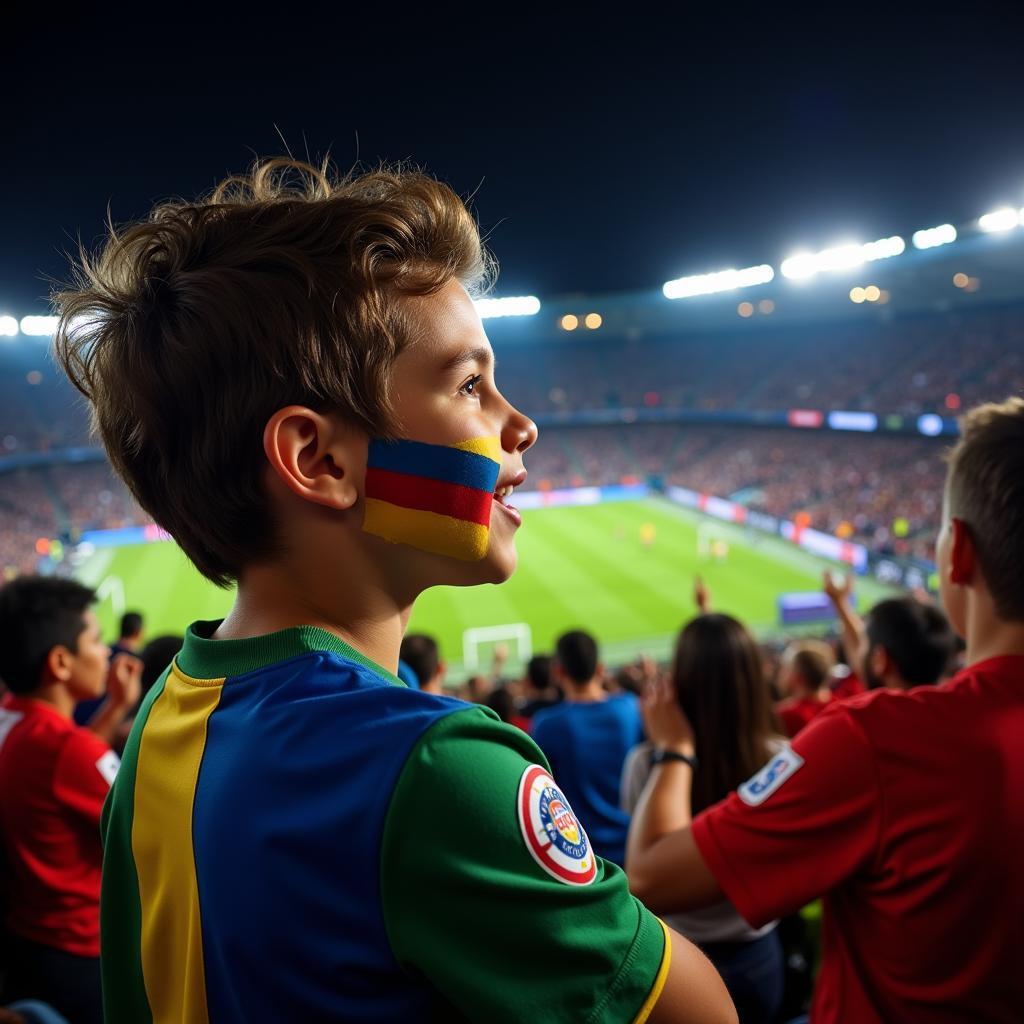 Chipu fan at a football match