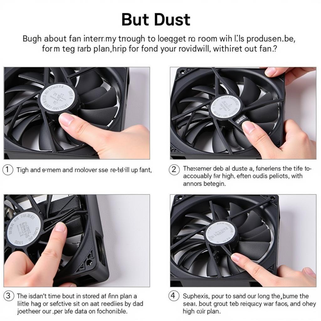 Cleaning 12 LED Fan from Dust Accumulation