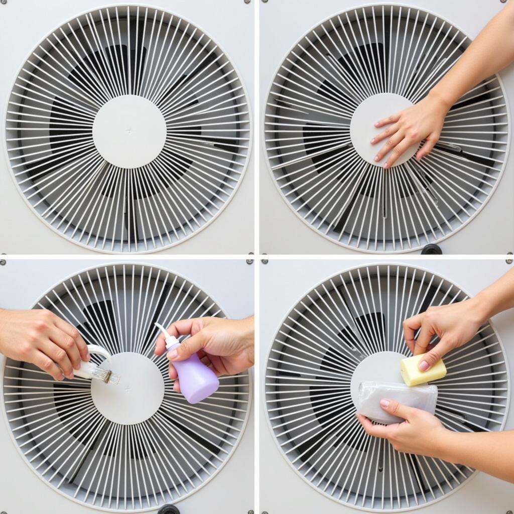 Cleaning an Air Conditioner Fan