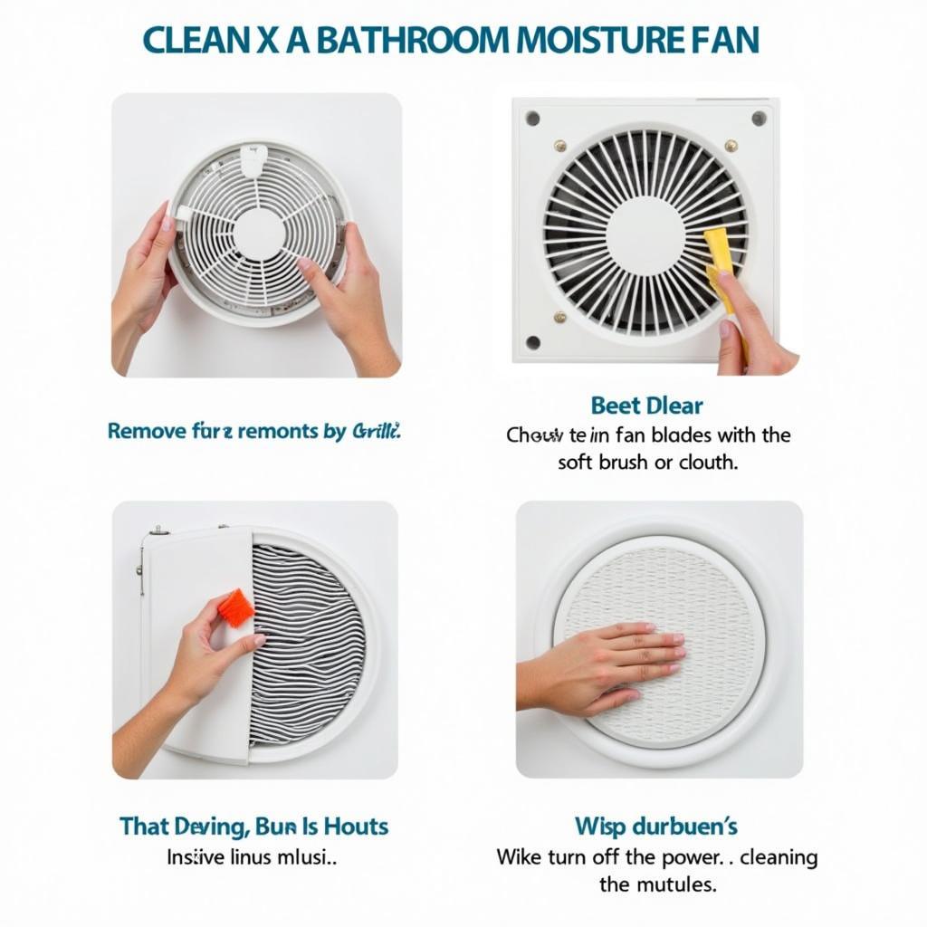 Cleaning a Bathroom Moisture Fan