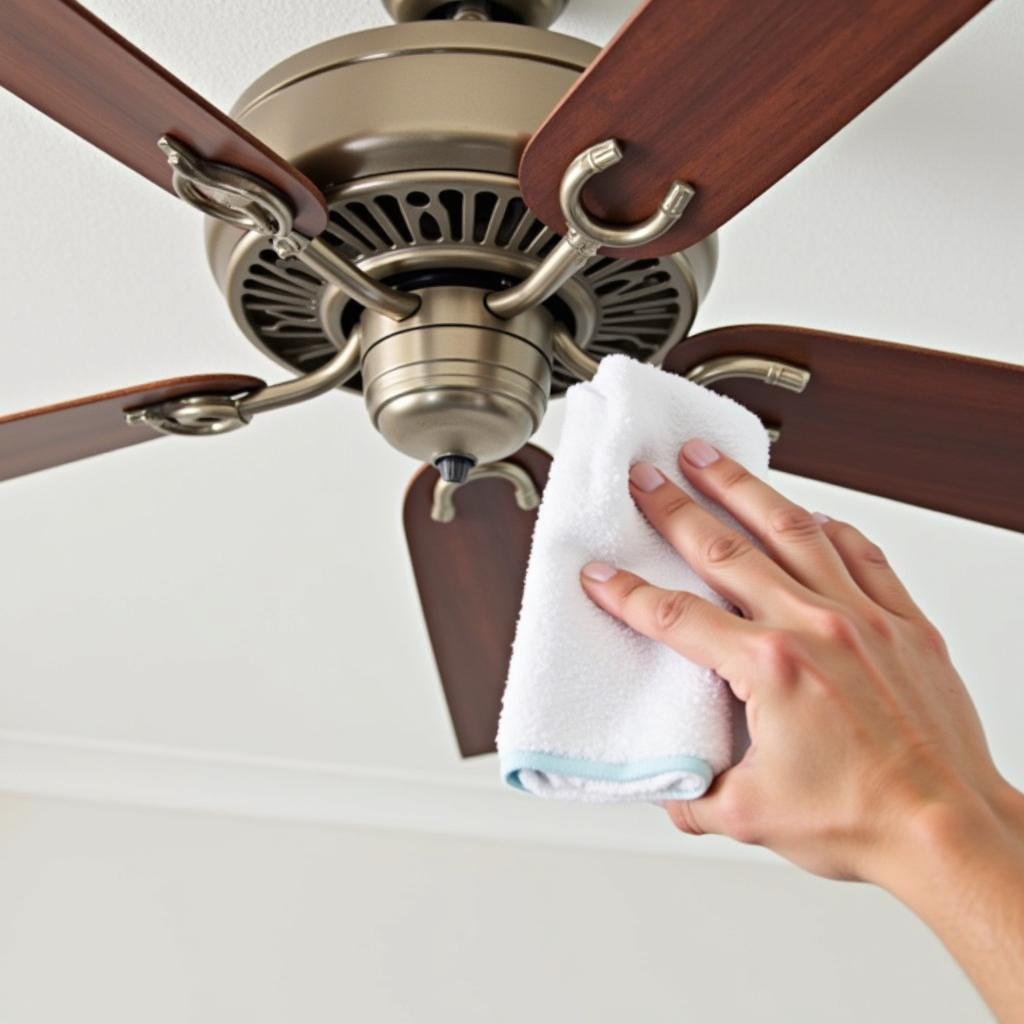 Cleaning Ceiling Fan Blades