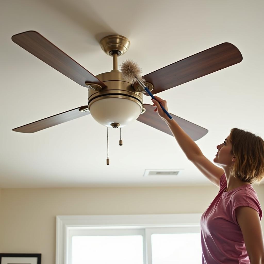 Cleaning Ceiling Fan Blades in Newcastle