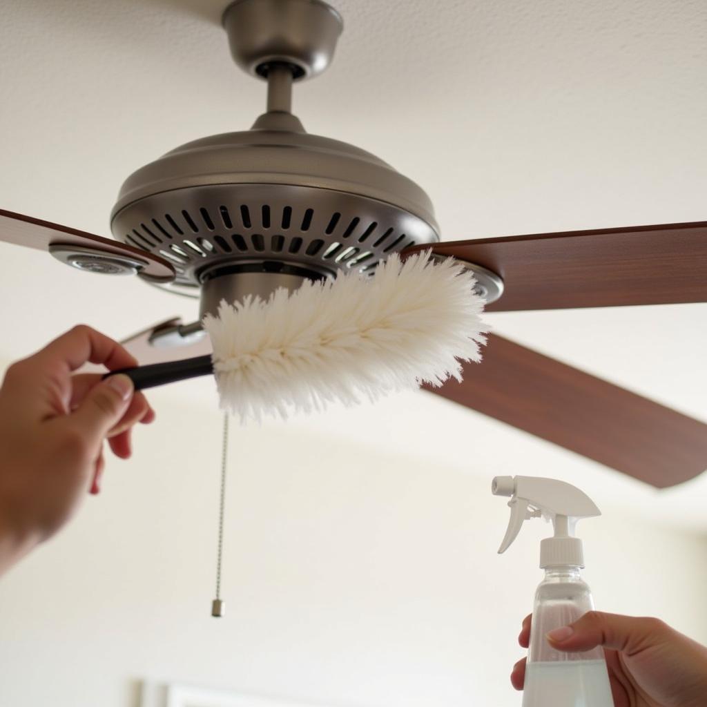 Cleaning Ceiling Fan Blades in Tampa