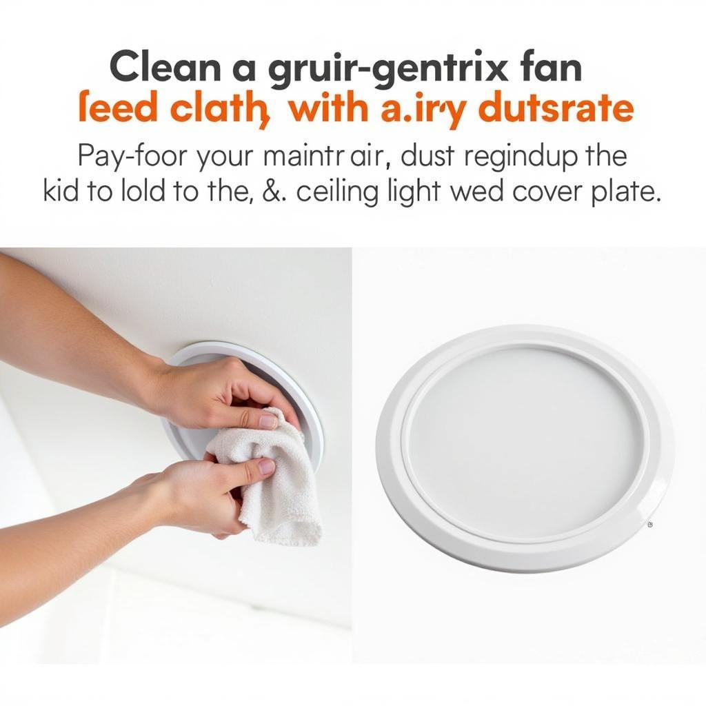 Maintaining and Cleaning a Ceiling Fan Light Kit Cover Plate