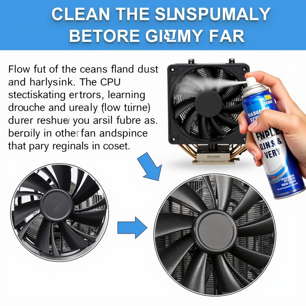 Cleaning Dust Buildup from the CPU Fan and Heatsink