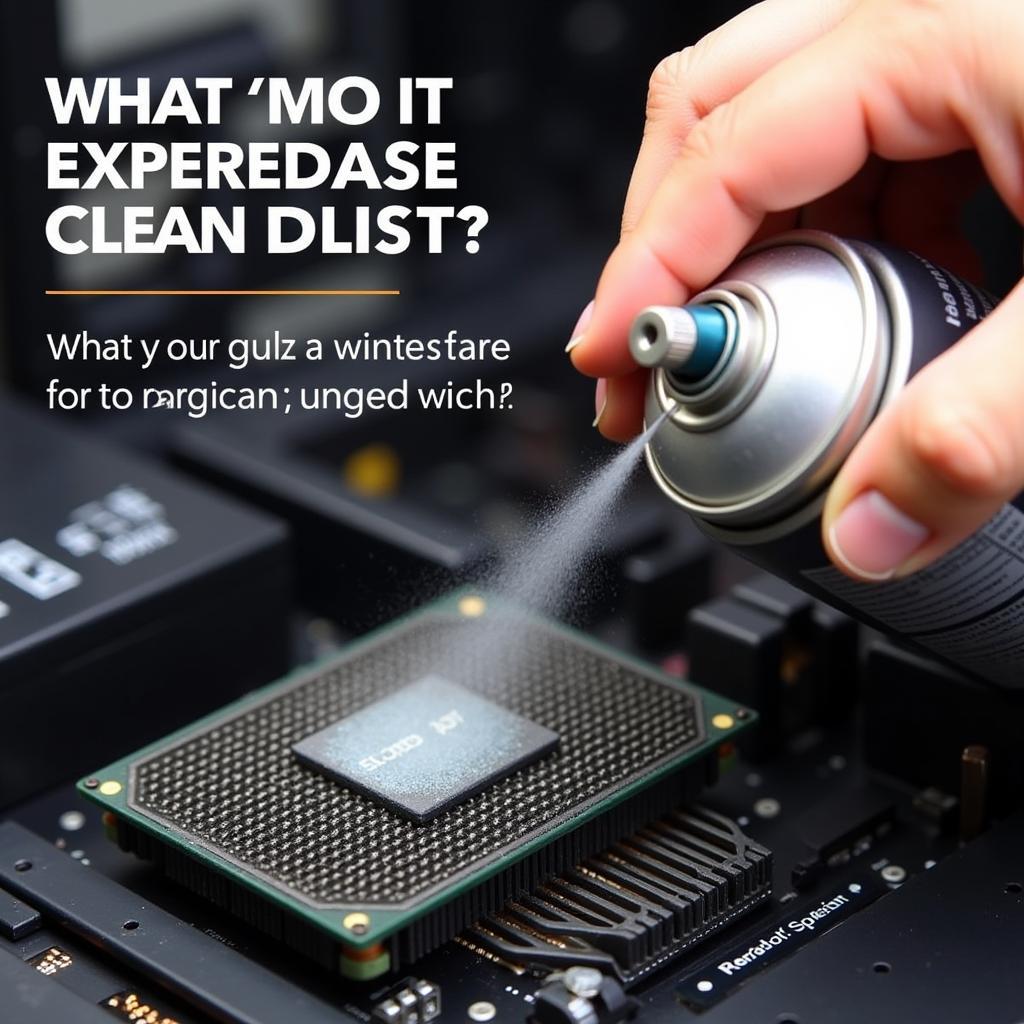 Cleaning a CPU Heatsink with Compressed Air