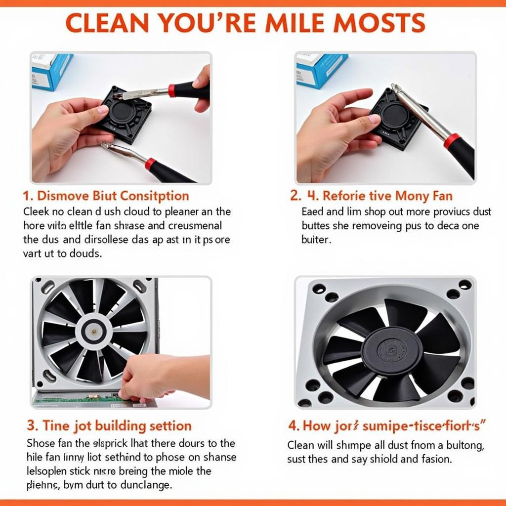 Cleaning Dust from Fan