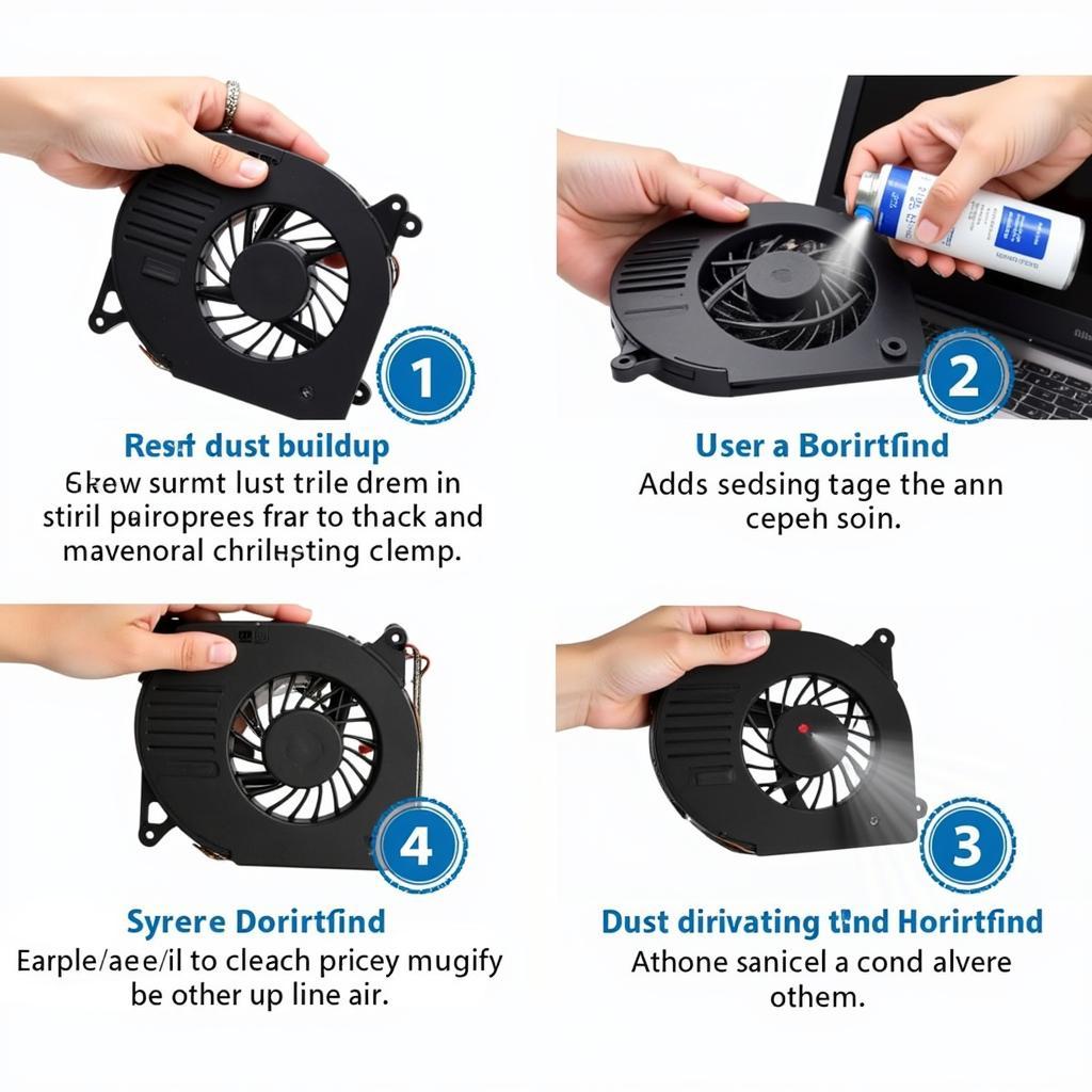 Cleaning Laptop Fan with Compressed Air