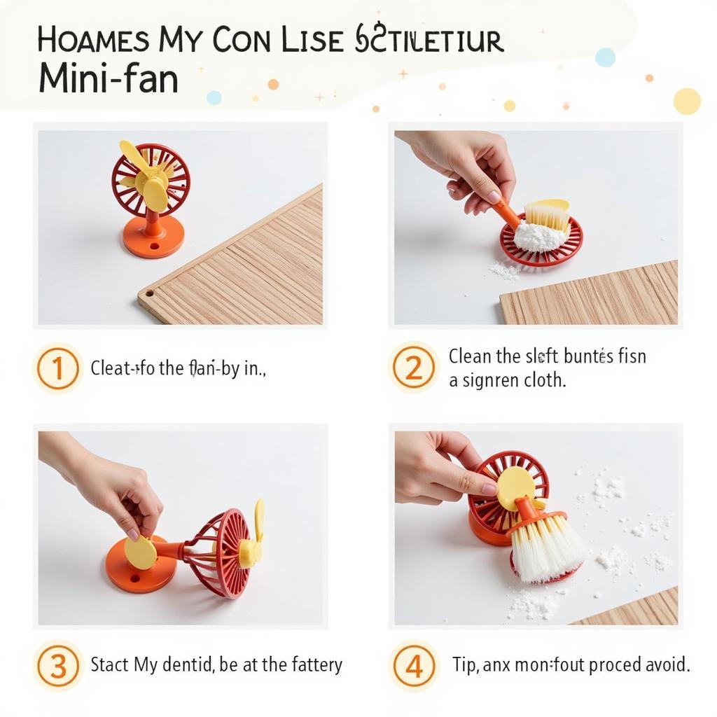 Guide to Cleaning a Cartoon Mini Fan