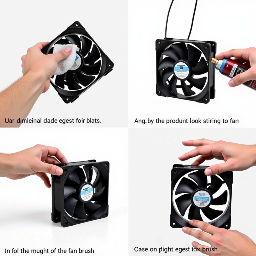 Cleaning Dust from a PC Fan