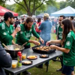 Club Leon Fans Tailgating Before a Match