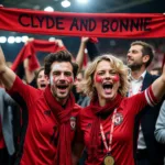 Clyde and Bonnie Fans in a Passionate Celebration