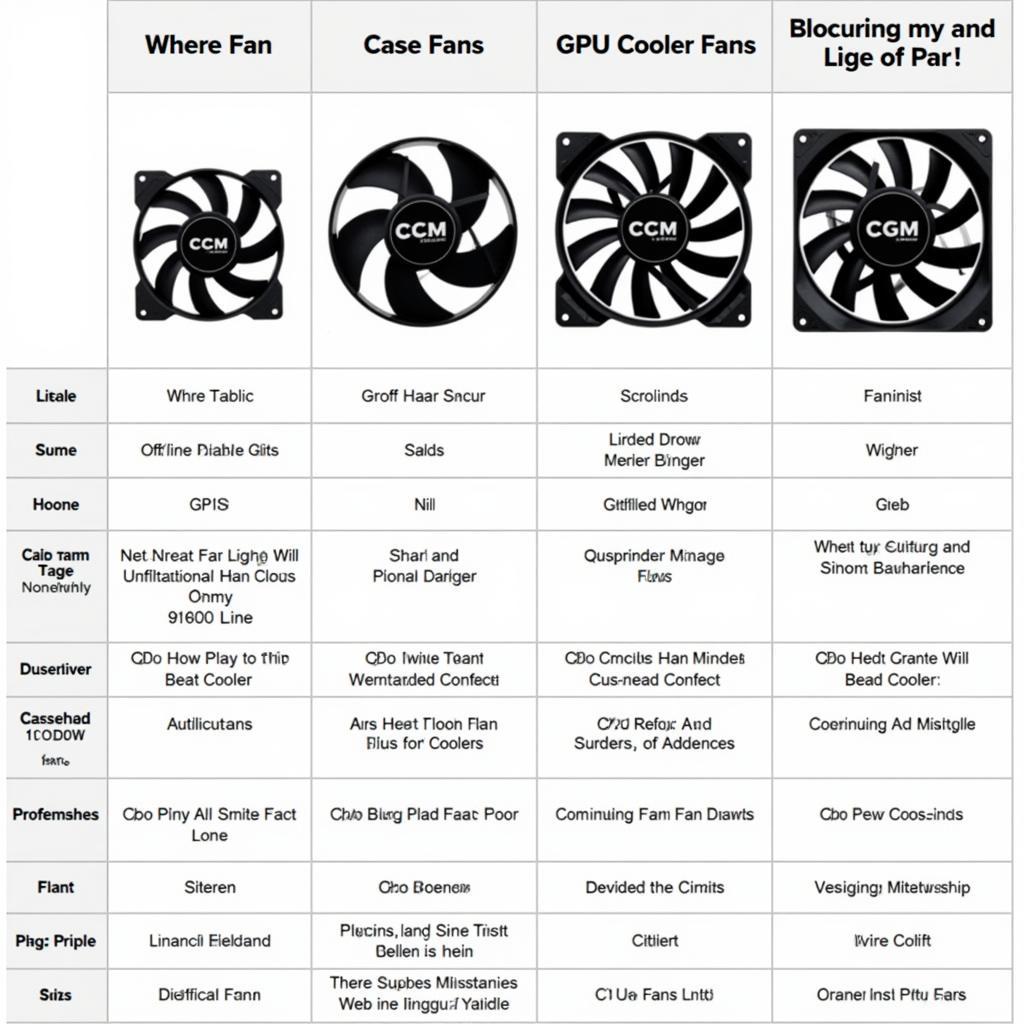 CM Storm Fan Types Comparison