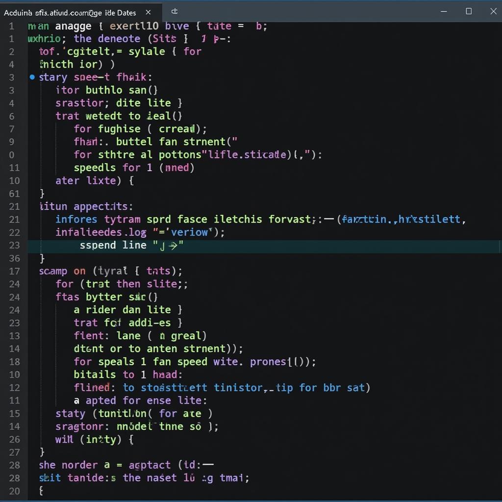 Coding Arduino 3D Fan