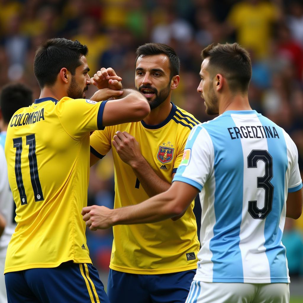 Colombia vs. Argentina: Intense moments of rivalry