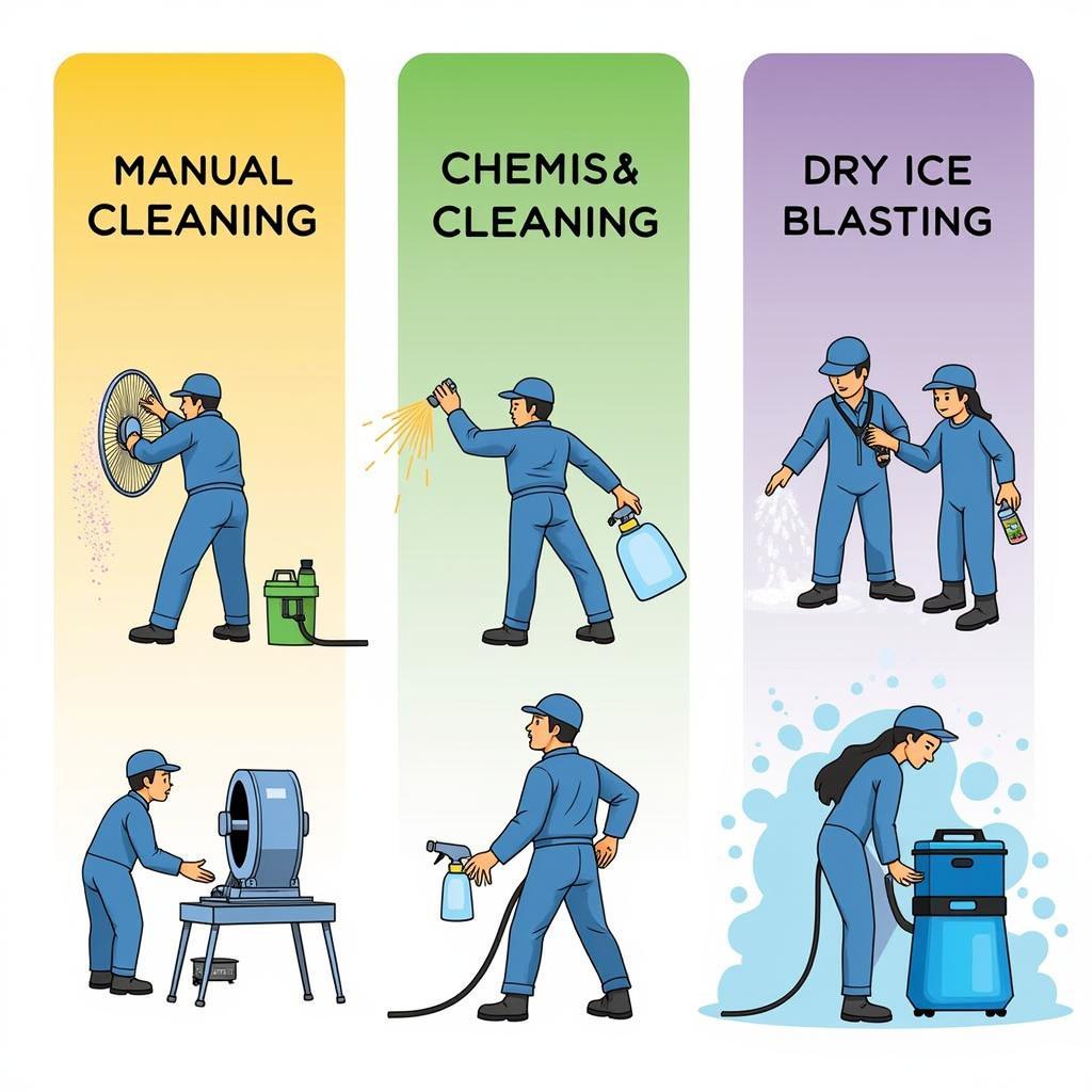 Commercial Exhaust Fan Cleaning Methods: Manual, Chemical, and Dry Ice Blasting