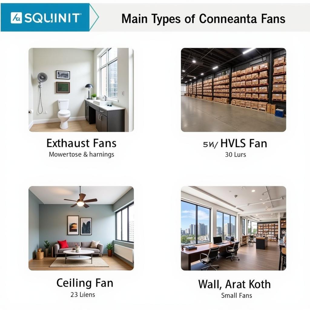 Commercial Fan Types: Exhaust, HVLS, Ceiling, and Wall-Mounted