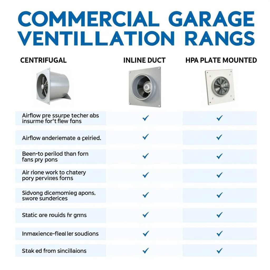 Different Types of Commercial Garage Ventilation Fans