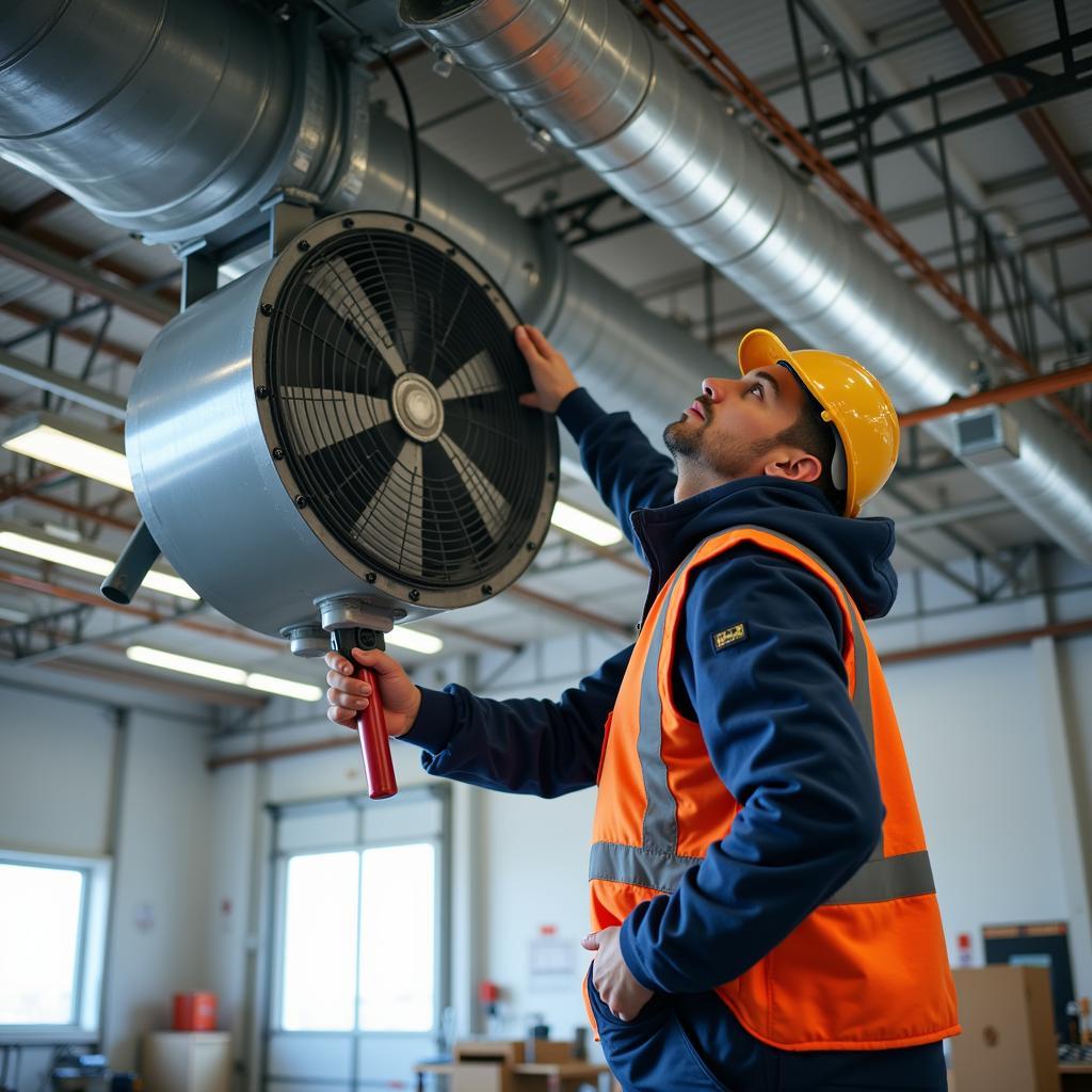 Commercial Industrial Fan Installation