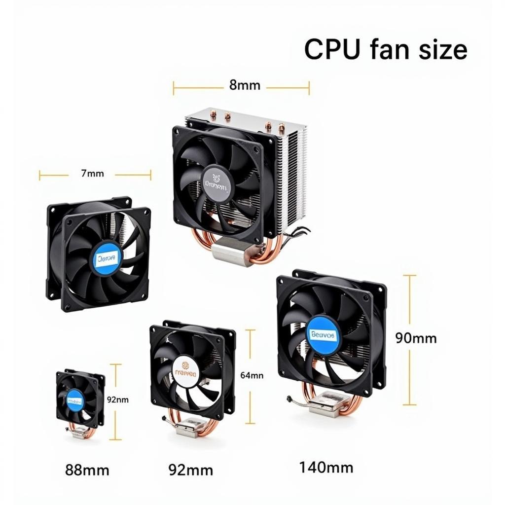 Common CPU Fan Sizes