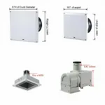 Common Exhaust Fan Sizes for Bathroom and Kitchen Applications