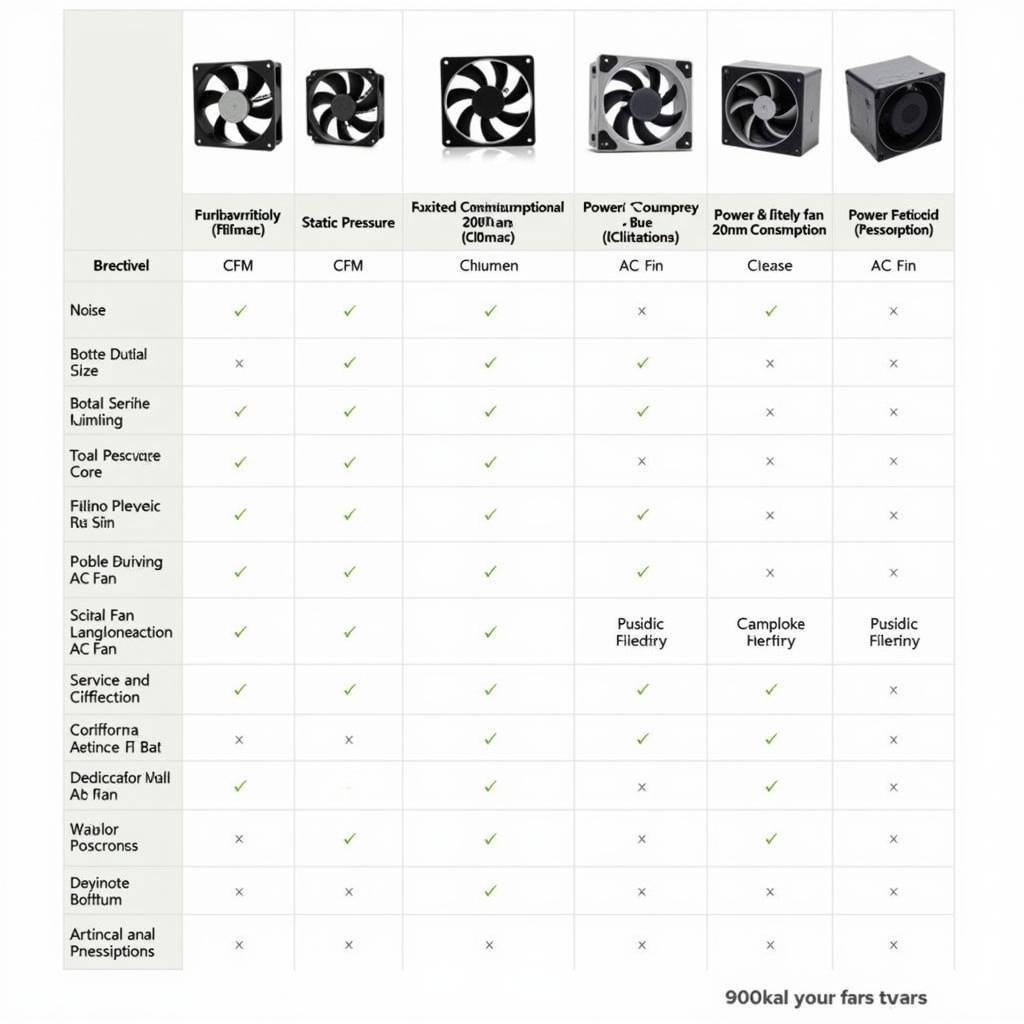 Comparing 200mm AC Fan Specifications