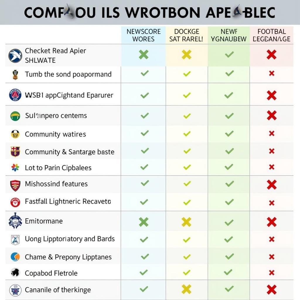 Comparison of Different Football Fan Apps