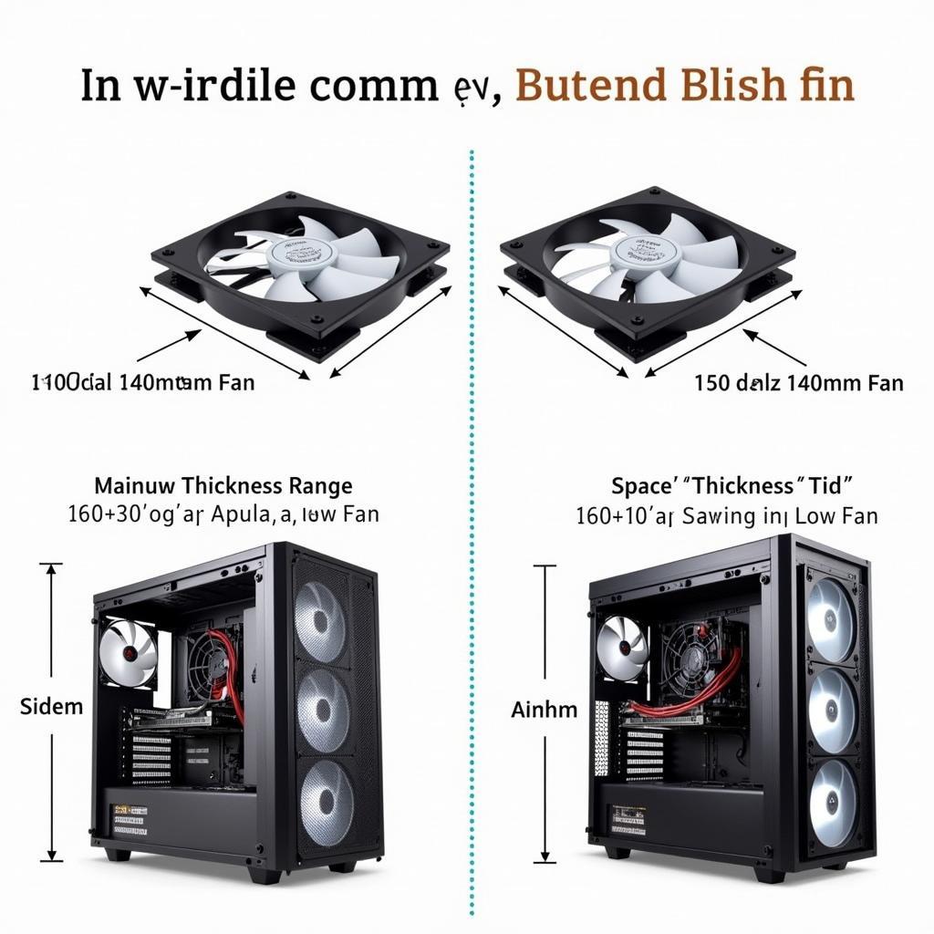 Comparing Low Profile and Standard 140mm Fans