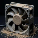 Computer Fan Covered in Dust