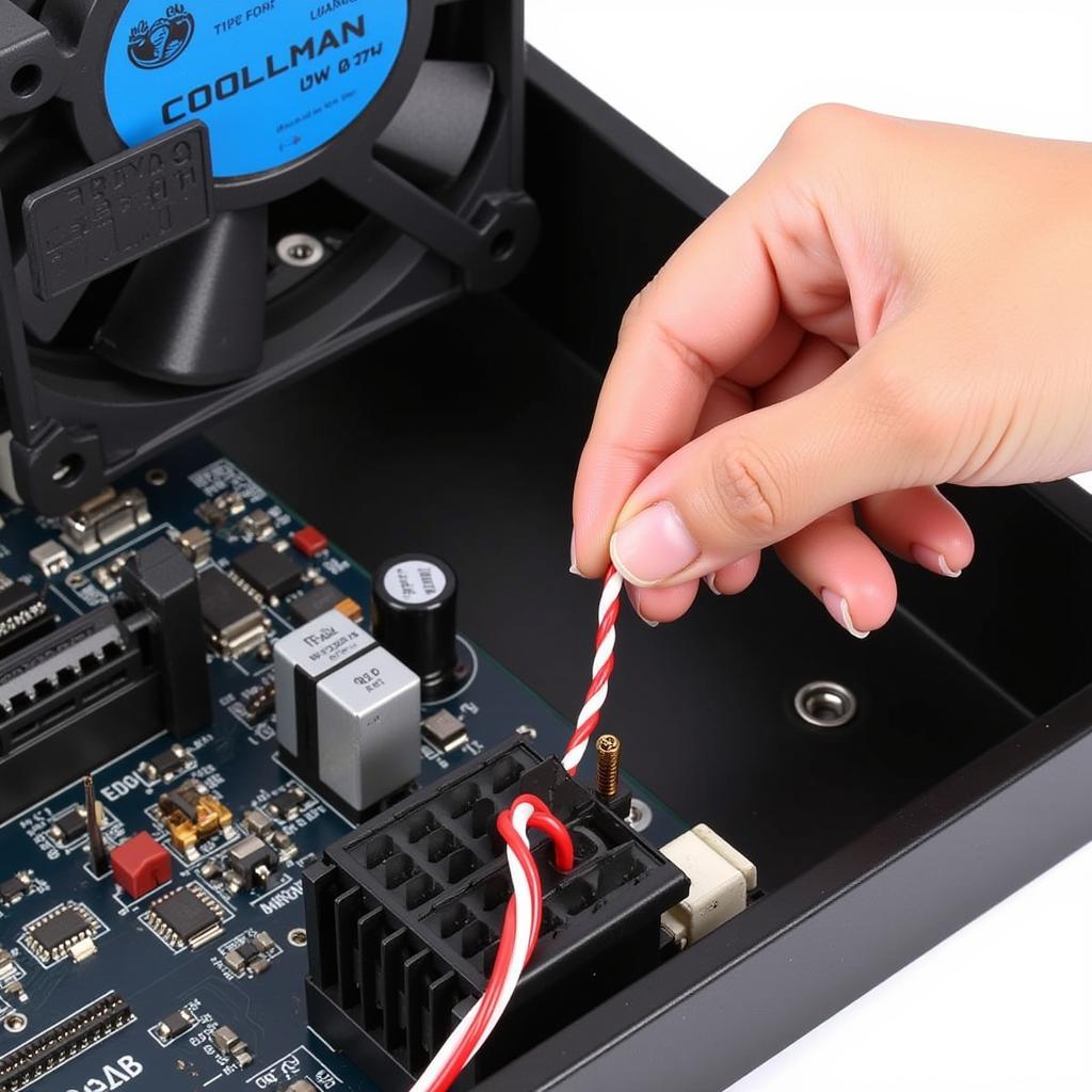 Connecting a Coolman Fan to the Motherboard