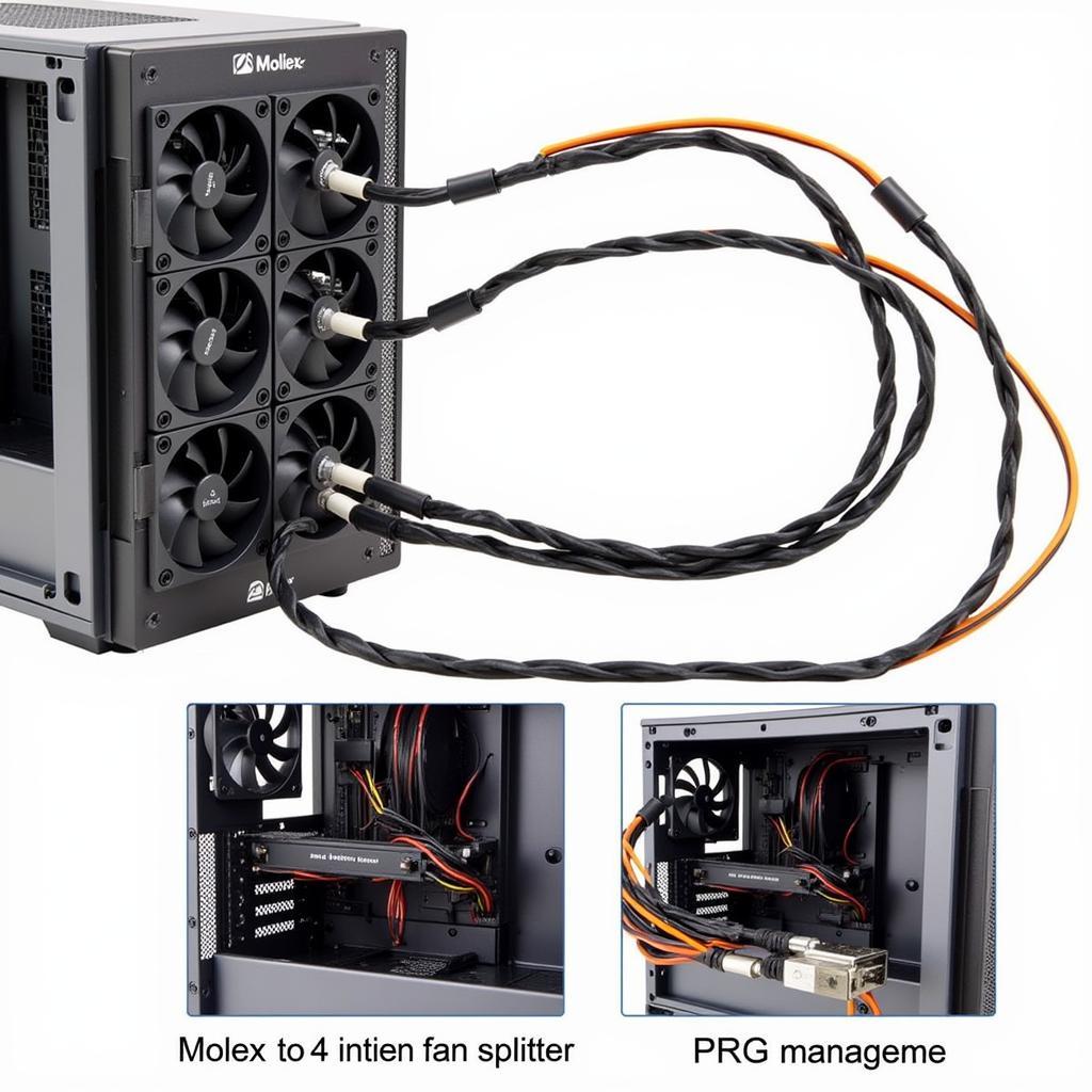 Connecting Multiple Fans to a Molex Splitter