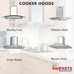 Different Types of Cooker Hoods: Wall-mounted, Island, Integrated, and Downdraft