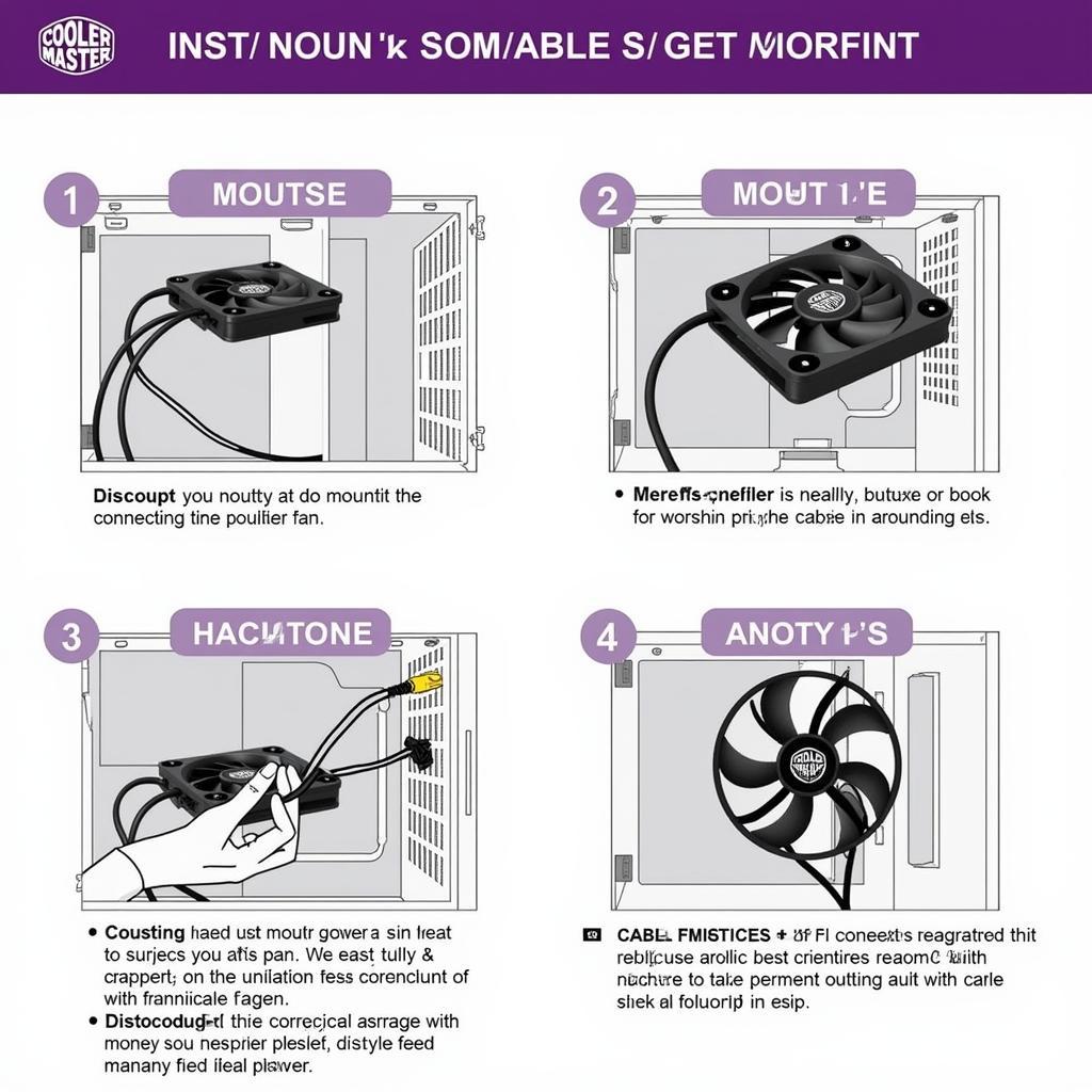 Cooler Master 120mm Black Fan Installation Guide