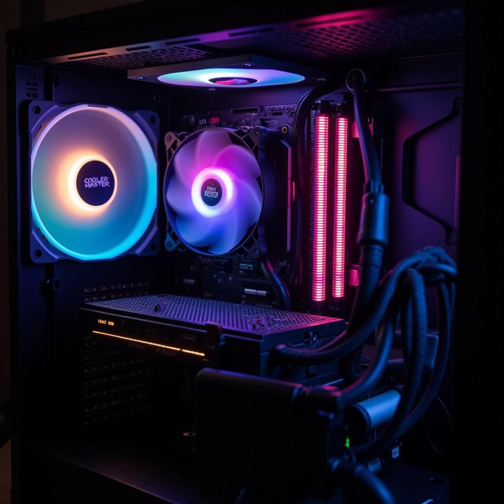 Cooler Master 140mm RGB Fan in a PC Case