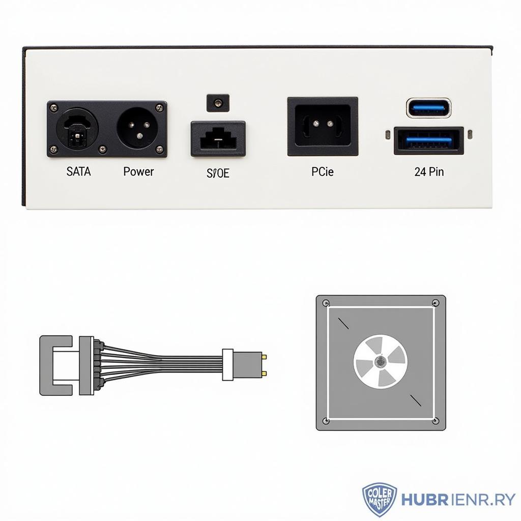 Cooler Master 460W PSU Connectors Display